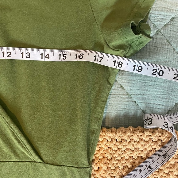 Msbasic Army Green Aline Faux Wrap Mini Dress - Picture 5 of 7